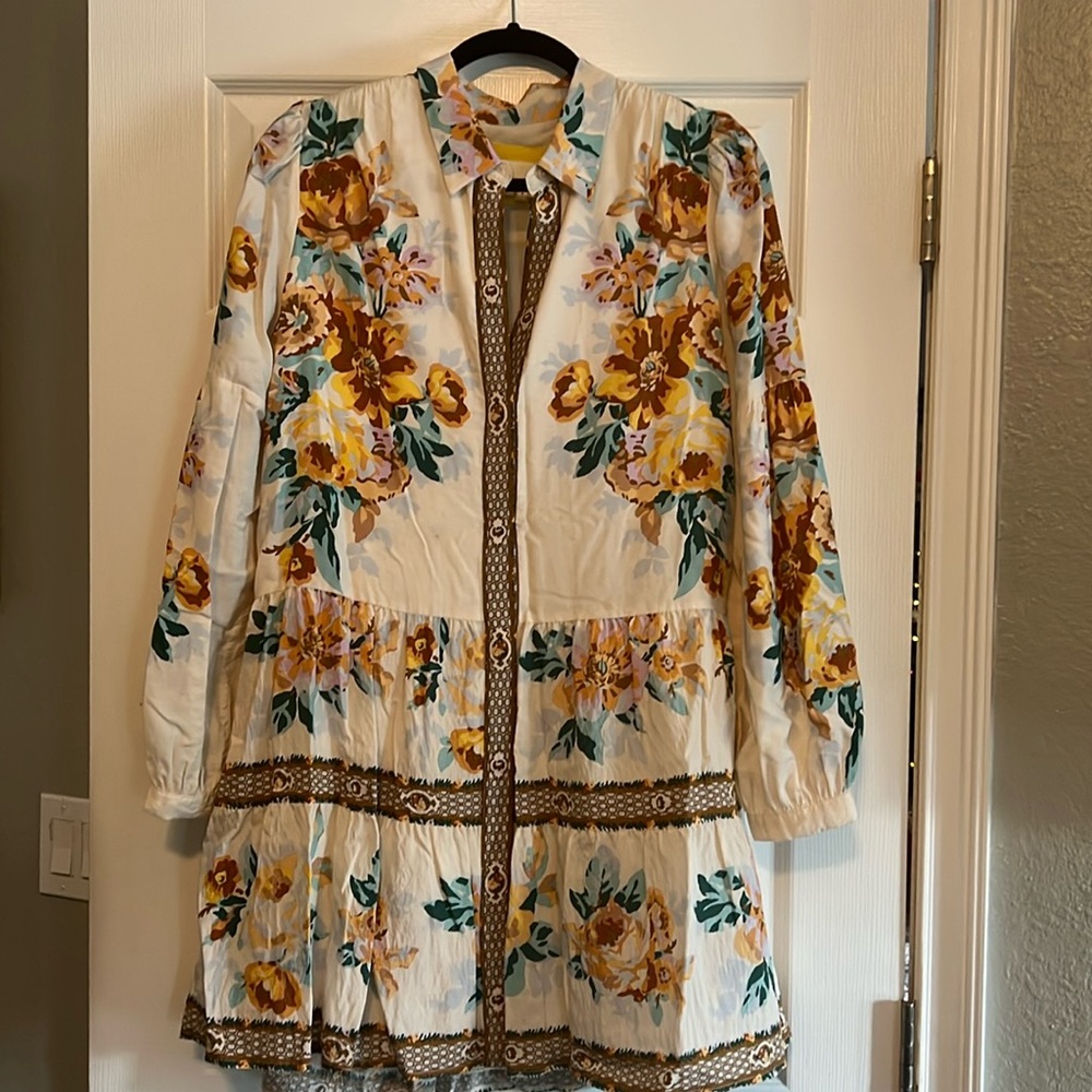 Floral Anthropologie dress